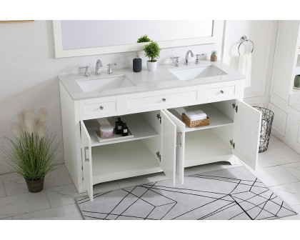 Elegant Bathroom Vanity - White (VF17060DWH)