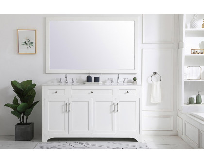 Elegant Bathroom Vanity - White (VF17060DWH)