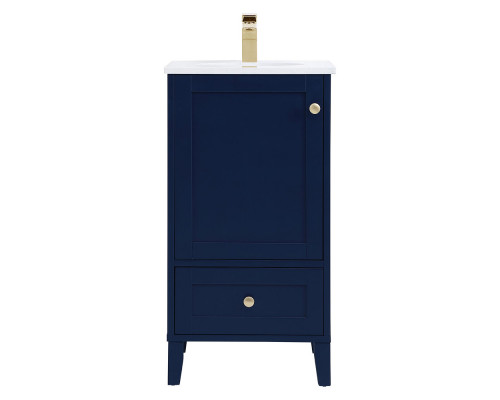 Elegant Bathroom Vanity - Blue (VF18018BL)