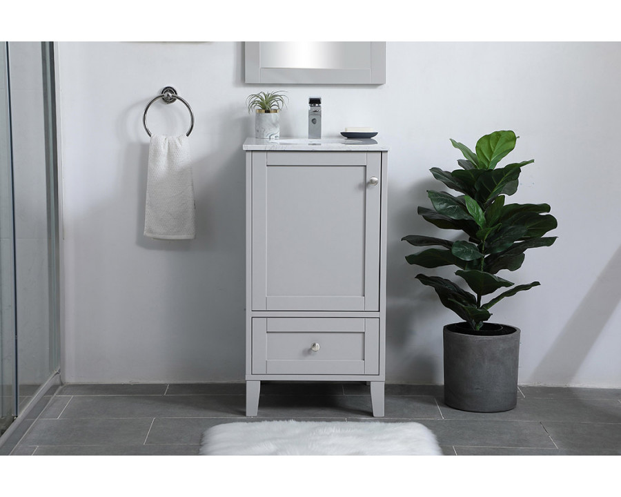 Elegant Bathroom Vanity - Gray (VF18018GR)