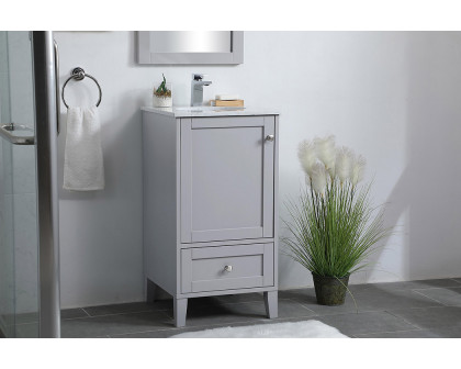 Elegant Bathroom Vanity - Gray (VF18018GR)