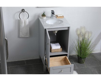 Elegant Bathroom Vanity - Gray (VF18018GR)