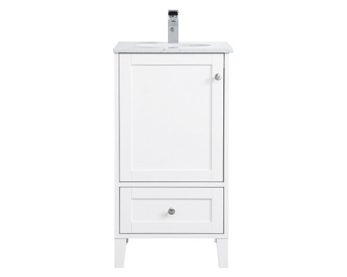 Elegant Bathroom Vanity - White (VF18018WH)