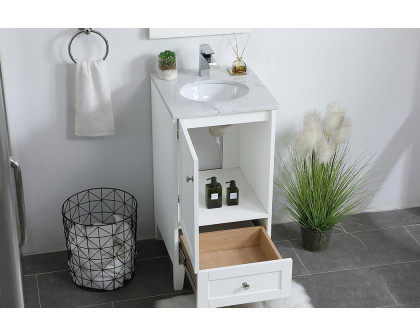 Elegant Bathroom Vanity - White (VF18018WH)