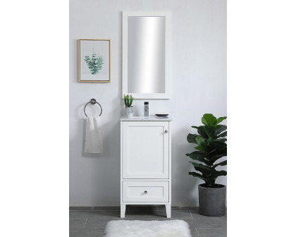 Elegant Bathroom Vanity - White (VF18018WH)