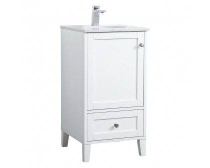 Elegant Bathroom Vanity - White (VF18018WH)