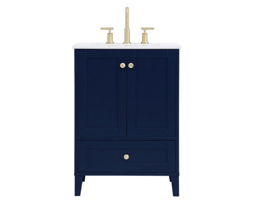 Elegant Bathroom Vanity - Blue (VF18024BL)