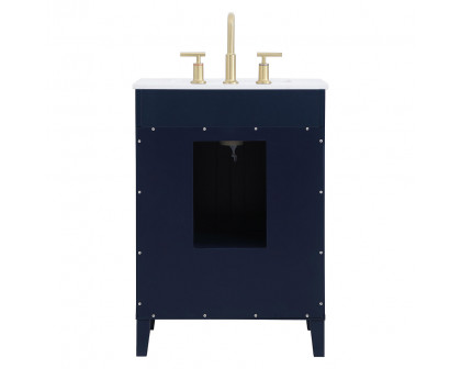 Elegant Bathroom Vanity - Blue (VF18024BL)