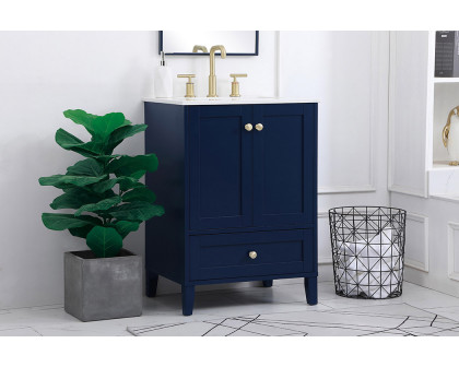 Elegant Bathroom Vanity - Blue (VF18024BL)