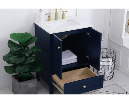 Elegant Bathroom Vanity - Blue (VF18024BL)