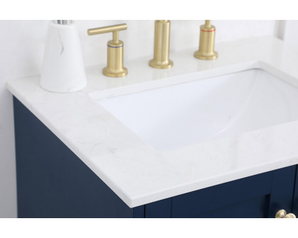 Elegant Bathroom Vanity - Blue (VF18024BL)