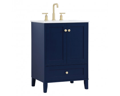 Elegant Bathroom Vanity - Blue (VF18024BL)