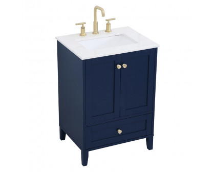 Elegant Bathroom Vanity - Blue (VF18024BL)