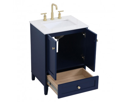 Elegant Bathroom Vanity - Blue (VF18024BL)