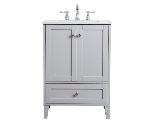 Elegant Bathroom Vanity - Gray (VF18024GR)