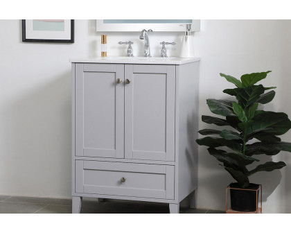 Elegant Bathroom Vanity - Gray (VF18024GR)