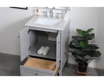 Elegant Bathroom Vanity - Gray (VF18024GR)