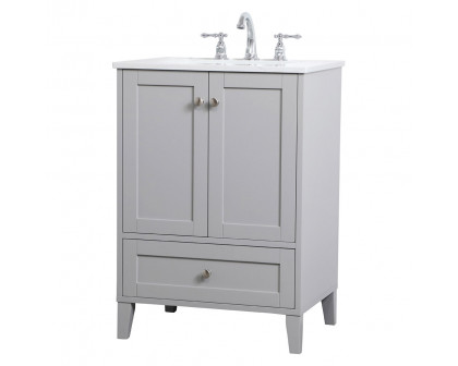 Elegant Bathroom Vanity - Gray (VF18024GR)