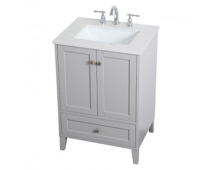 Elegant Bathroom Vanity - Gray (VF18024GR)