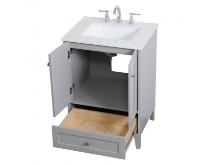 Elegant Bathroom Vanity - Gray (VF18024GR)