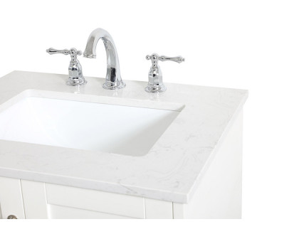 Elegant Bathroom Vanity - White (VF18024WH)