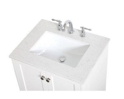 Elegant Bathroom Vanity - White (VF18024WH)