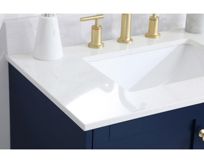 Elegant Bathroom Vanity - Blue (VF18030BL-BS)