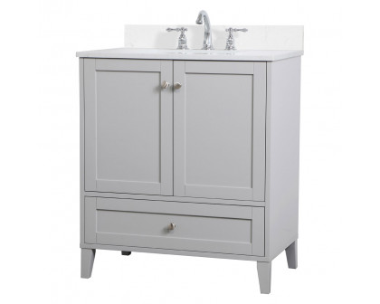 Elegant Bathroom Vanity - Gray (VF18030GR-BS)