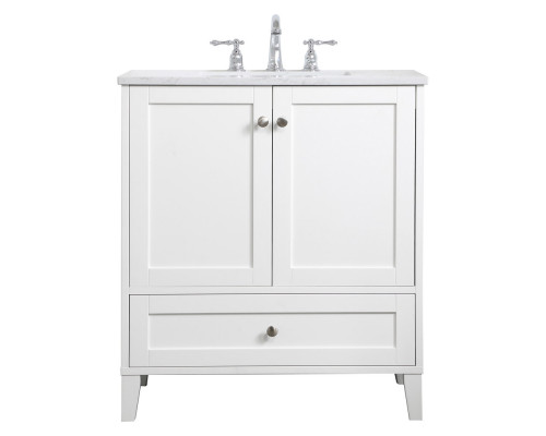 Elegant Bathroom Vanity - White (VF18030WH)