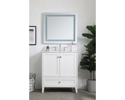 Elegant Bathroom Vanity - White (VF18030WH-BS)