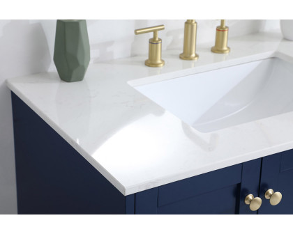 Elegant Bathroom Vanity - Blue (VF18036BL)