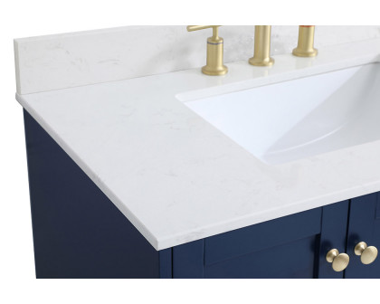 Elegant Bathroom Vanity - Blue (VF18036BL-BS)