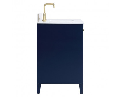 Elegant Bathroom Vanity - Blue (VF18036BL-BS)