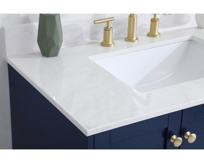 Elegant Bathroom Vanity - Blue (VF18036BL-BS)