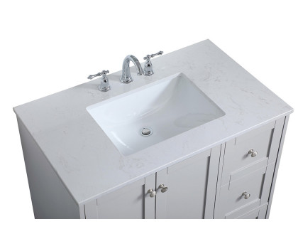 Elegant Bathroom Vanity - Gray (VF18036GR)