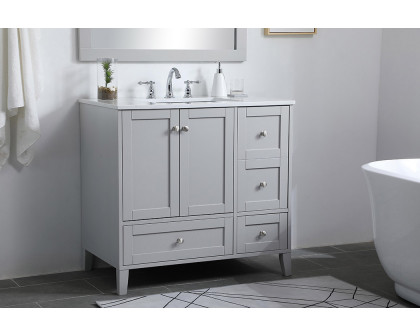 Elegant Bathroom Vanity - Gray (VF18036GR)