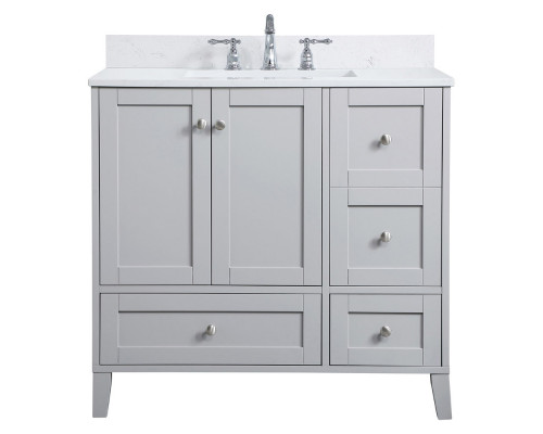 Elegant Bathroom Vanity - Gray (VF18036GR-BS)