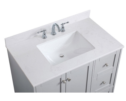 Elegant Bathroom Vanity - Gray (VF18036GR-BS)