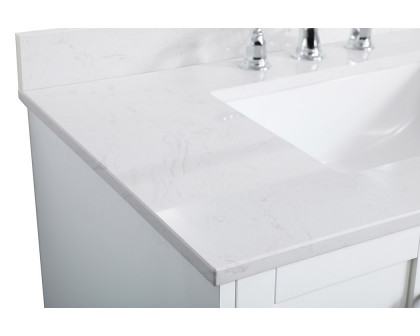 Elegant Bathroom Vanity - White (VF18036WH-BS)