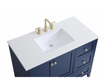 Elegant Bathroom Vanity - Blue (VF18042BL)