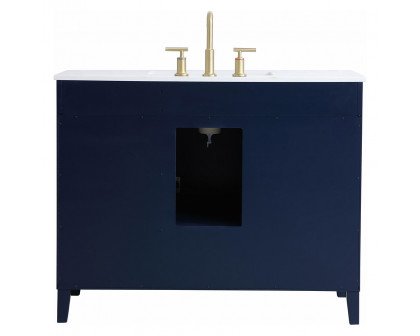 Elegant Bathroom Vanity - Blue (VF18042BL)