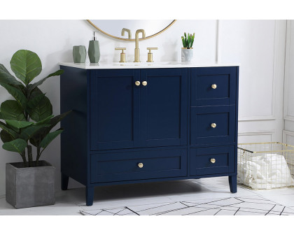 Elegant Bathroom Vanity - Blue (VF18042BL)