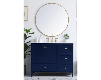 Elegant Bathroom Vanity - Blue (VF18042BL)