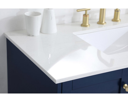 Elegant Bathroom Vanity - Blue (VF18042BL)