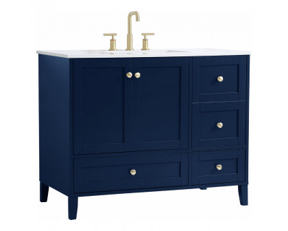 Elegant Bathroom Vanity - Blue (VF18042BL)