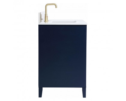 Elegant Bathroom Vanity - Blue (VF18042BL-BS)