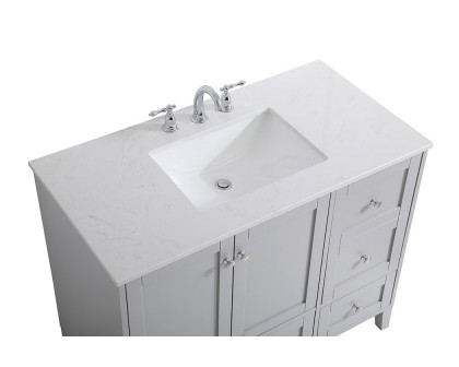 Elegant Bathroom Vanity - Gray (VF18042GR)