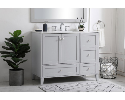 Elegant Bathroom Vanity - Gray (VF18042GR)