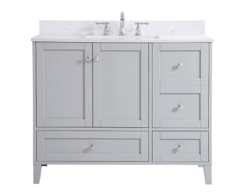 Elegant Bathroom Vanity - Gray (VF18042GR-BS)