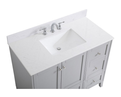 Elegant Bathroom Vanity - Gray (VF18042GR-BS)